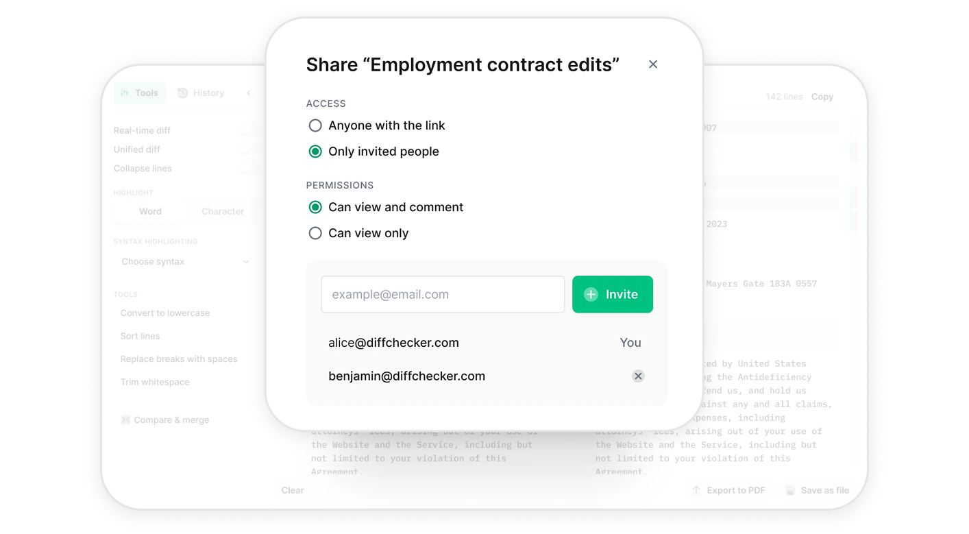 전문적인 내보내기 및 공유